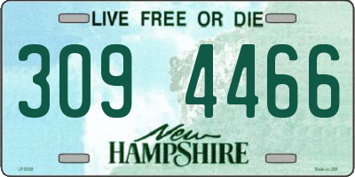 NH license plate 3094466