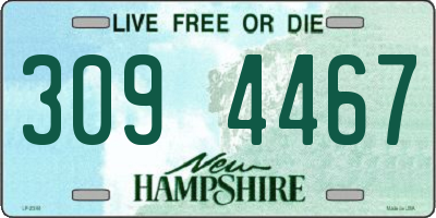 NH license plate 3094467
