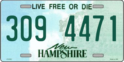 NH license plate 3094471