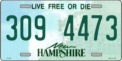 NH license plate 3094473