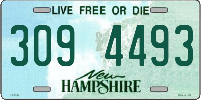 NH license plate 3094493