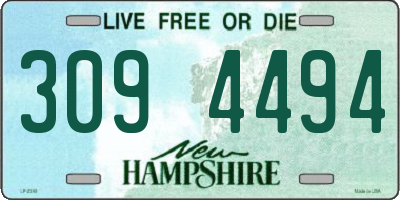 NH license plate 3094494