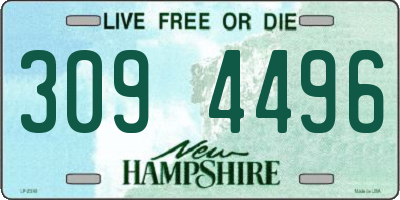 NH license plate 3094496