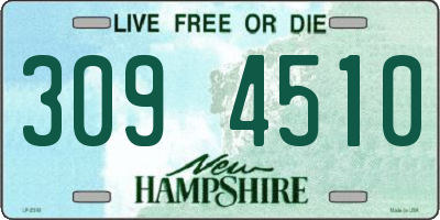 NH license plate 3094510