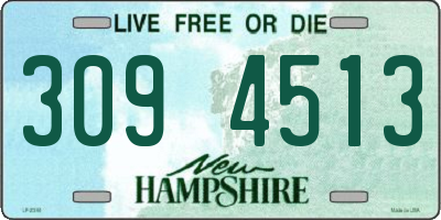 NH license plate 3094513