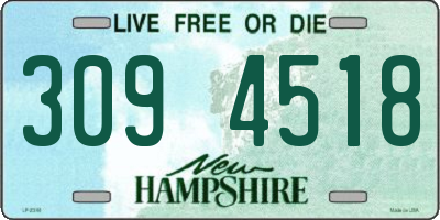 NH license plate 3094518