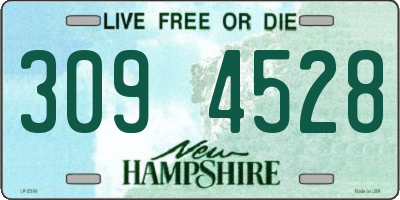 NH license plate 3094528
