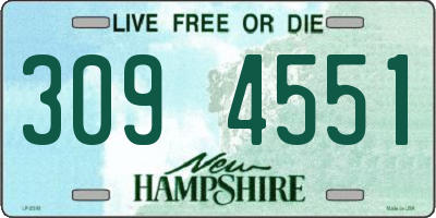 NH license plate 3094551