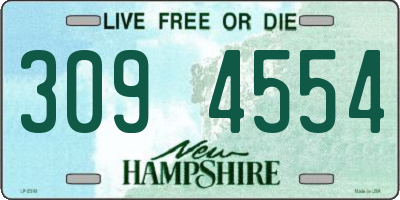 NH license plate 3094554