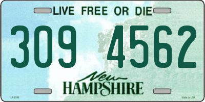 NH license plate 3094562