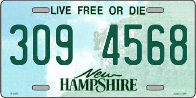 NH license plate 3094568