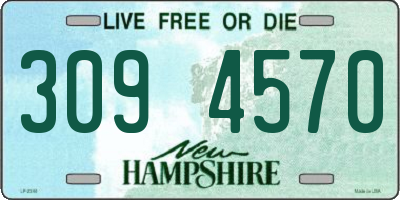 NH license plate 3094570