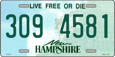 NH license plate 3094581