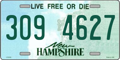 NH license plate 3094627