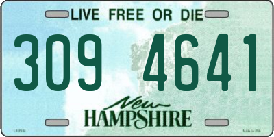 NH license plate 3094641