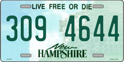 NH license plate 3094644