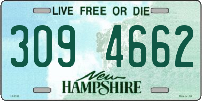 NH license plate 3094662