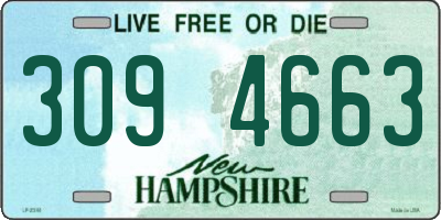 NH license plate 3094663
