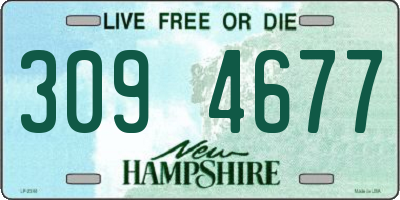 NH license plate 3094677