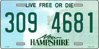 NH license plate 3094681
