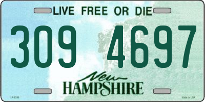 NH license plate 3094697