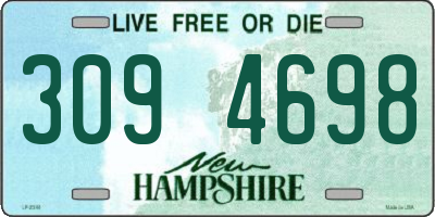 NH license plate 3094698