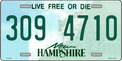 NH license plate 3094710