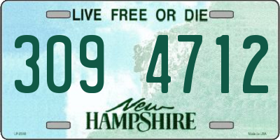 NH license plate 3094712