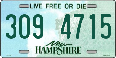 NH license plate 3094715