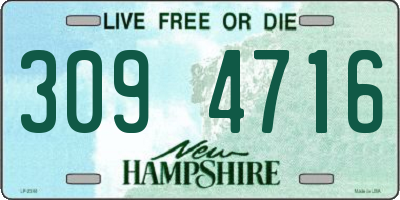 NH license plate 3094716