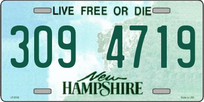 NH license plate 3094719