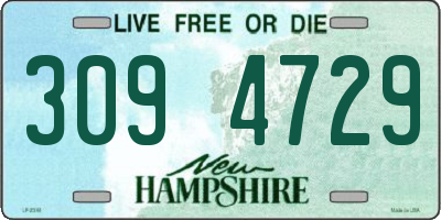 NH license plate 3094729