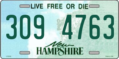 NH license plate 3094763