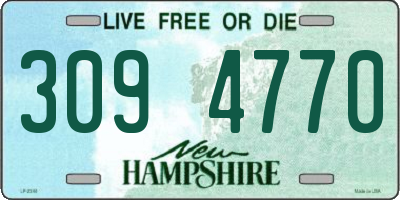 NH license plate 3094770
