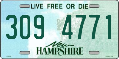 NH license plate 3094771