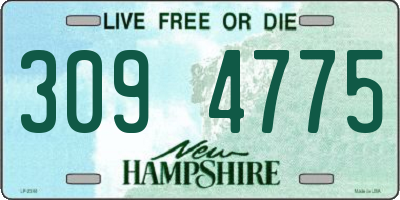 NH license plate 3094775