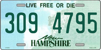 NH license plate 3094795