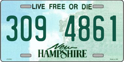NH license plate 3094861