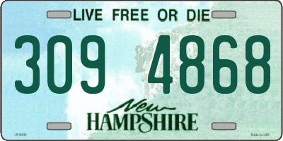 NH license plate 3094868
