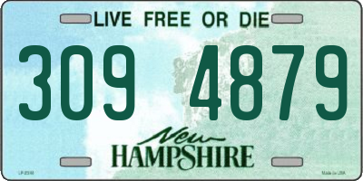 NH license plate 3094879
