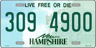 NH license plate 3094900