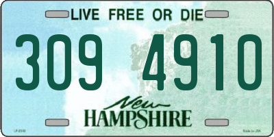 NH license plate 3094910
