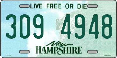 NH license plate 3094948