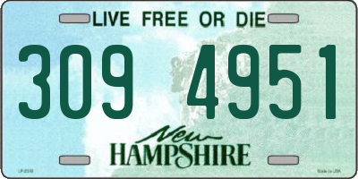 NH license plate 3094951