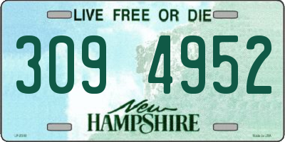 NH license plate 3094952