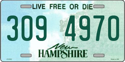 NH license plate 3094970