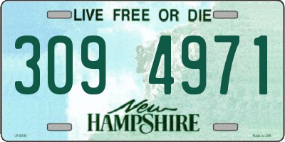 NH license plate 3094971