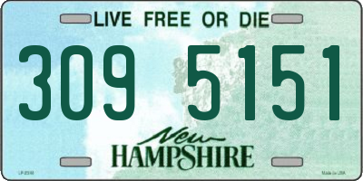 NH license plate 3095151
