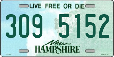 NH license plate 3095152