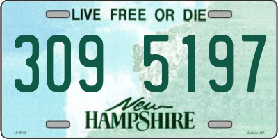 NH license plate 3095197